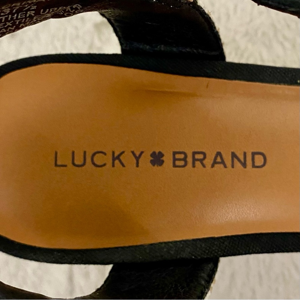 Lucky Brand Macrimay Espadrille Wedge Sandals Women’s Size 7M - Picture 10 of 10